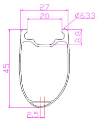 27mm Wide clincher rim