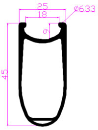 700C carbon clincher rim