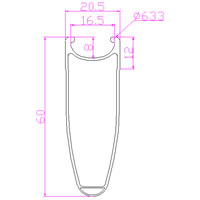 60mm clincher rim