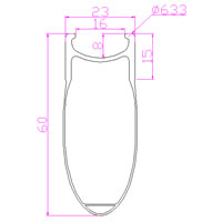 21mm wide clincher rim