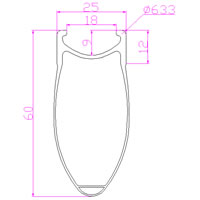 25mm carbon rim