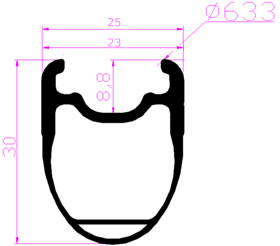 30mm Deep tubeless rim