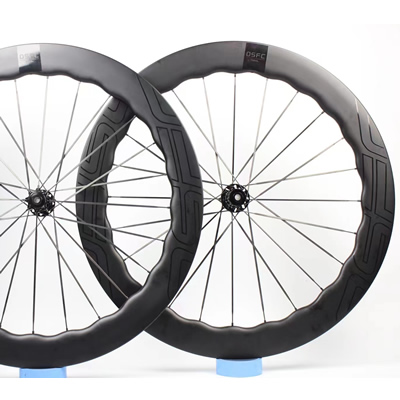 OSFC 50mm deep wave shape road disc carbon wheelset