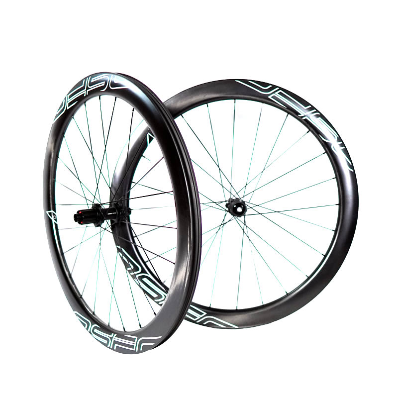 Bicycle carbon wheels about riding downhill